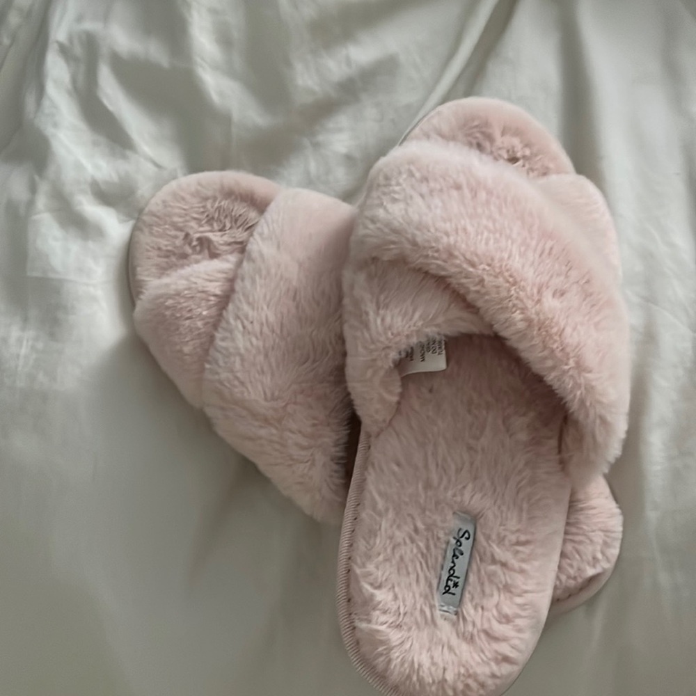 Fluffy Pink house slippers